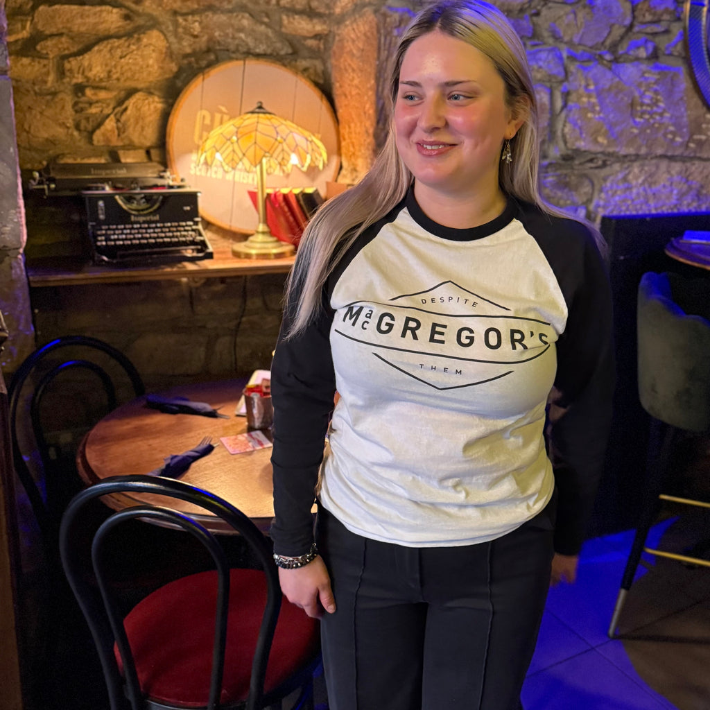 MacGregors Logo 3/4 Varsity T-Shirt